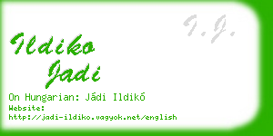 ildiko jadi business card