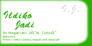 ildiko jadi business card